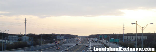 Long Island Expressway looking West from Sagtikos Parkway Bridge