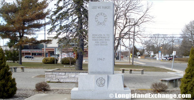 Memorial at Connetquot Avenue and Lowell Avenue