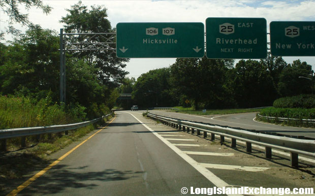 Route 106 Newbridge Road Southbound from Brookville Road, Syosset