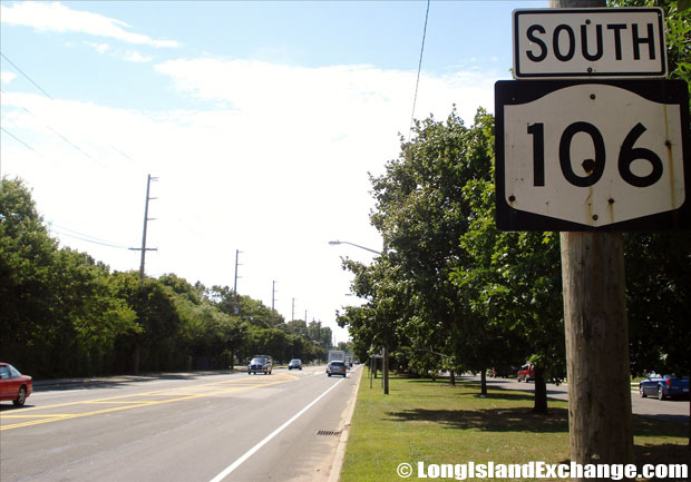 Route 106 Newbridge Road Southbound from Hempstead Turnpike, East Meadow