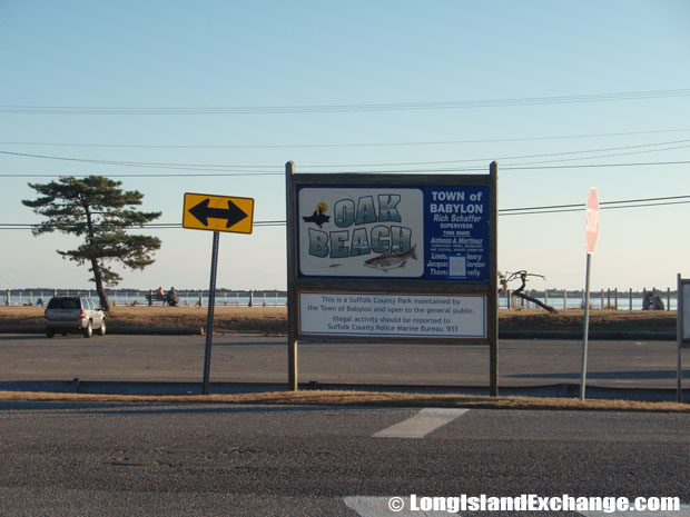Oak Beach Sign