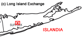 Islandia, Long Island Map