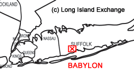 West Babylon Long Island Map
