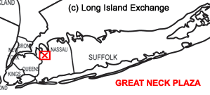 Great Neck Plaza, Long Island Map