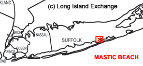 Mastic Beach Map