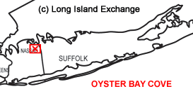 Oyster Bay Cove, Long Island Map