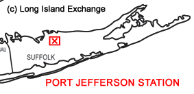 Port Jefferson Station Map