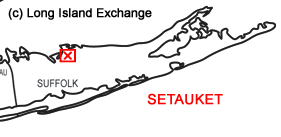 Setauket, Long Island Map