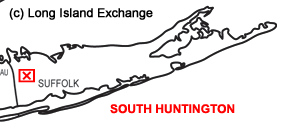 South Huntington Map