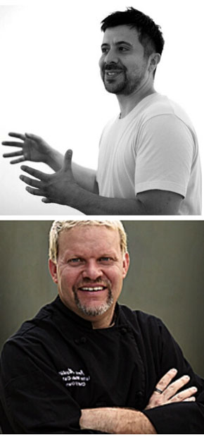 Photo top to bottom: Visual Artist Mark Salinas & Celebrity Chef Dave Martin