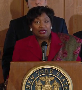 Andrea Stewart-Cousins is a New York State Senator for the 35th district representing Ardsley, Dobbs Ferry, Elmsford, Greenburgh, Hastings-on-Hudson, Irvington, Tarrytown, and parts of Yonkers, White Plains, and New Rochelle