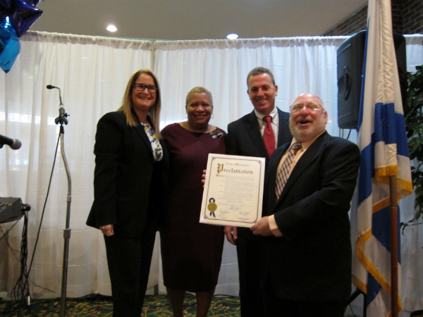 Susan with Rabbi Jacknis