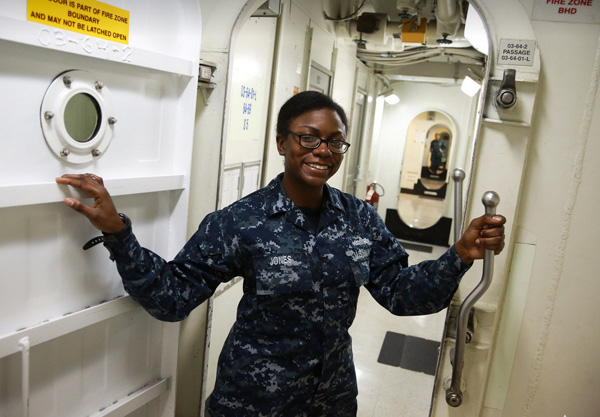 Navy Seaman Tashera Jones, from Amityville