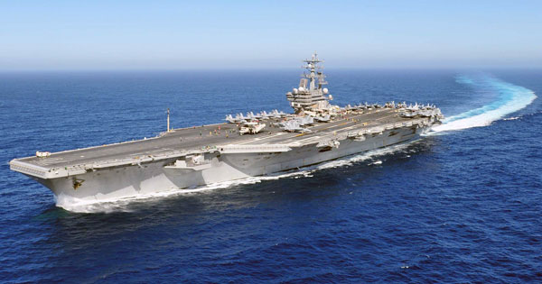  USS Ronald Reagan (CVN 76) transits off the coast of Coronado, Calif