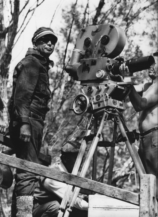 Akira Kurosawa shooting Dersu Uzala credit Kino Lorber Inc