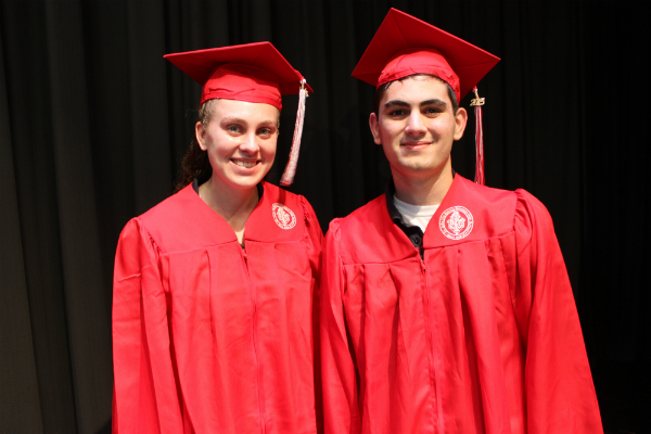 SJB Class of 2015 Valedictorian Cecilia Marie McCormick and Salutatorian Brenden Belluardo