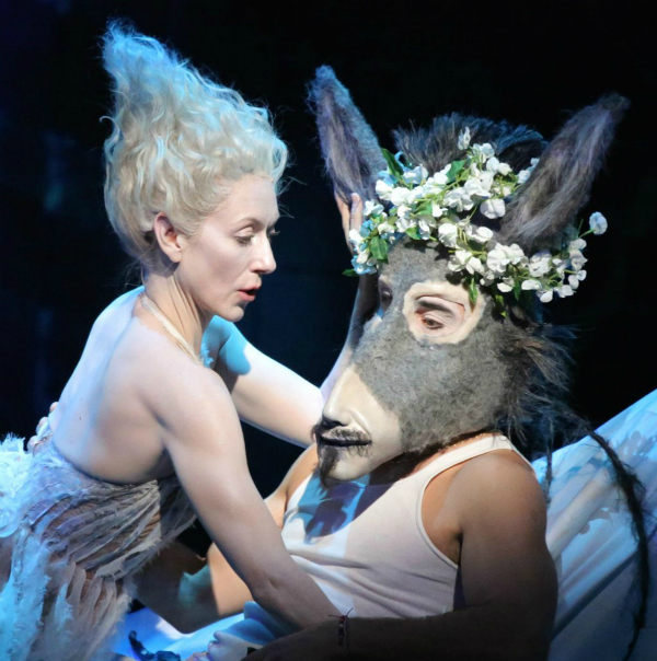 Tina Benko and Max Casella in A MIDSUMMER NIGHT'S DREAM. Theater For a New Audience