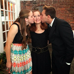 Bryce Kristall with her mom and her brother. Photo Credit: American Lung Association.