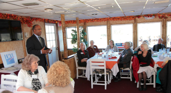 Gregory Addresses League of Women Voters