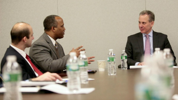 Gregory and Schneiderman at Round Table