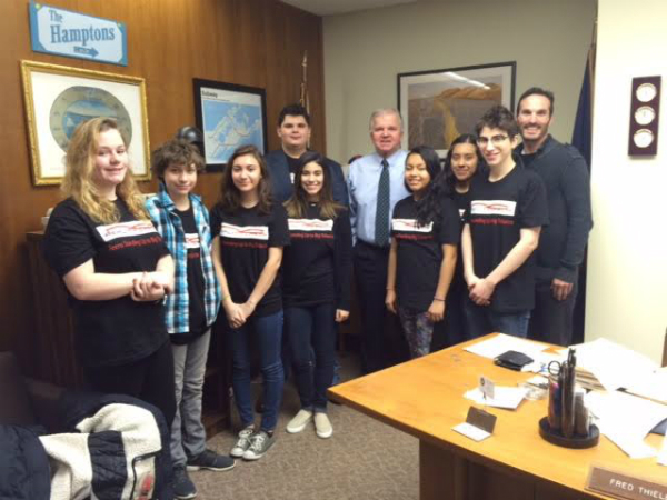 Youth with Assemblymen Thiele